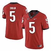 Georgia Bulldogs 5 Damian Swan Red Nike College Football Jersey Dzhi,baseball caps,new era cap wholesale,wholesale hats